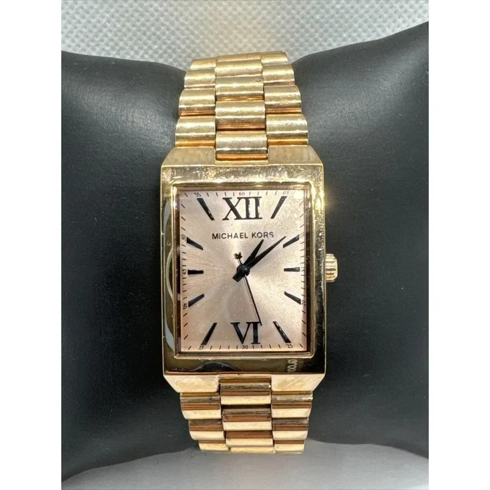 Michael Kors Nash MK3287 Women's Rose Gold-Tone Analog Dial Quartz Watch JNA822